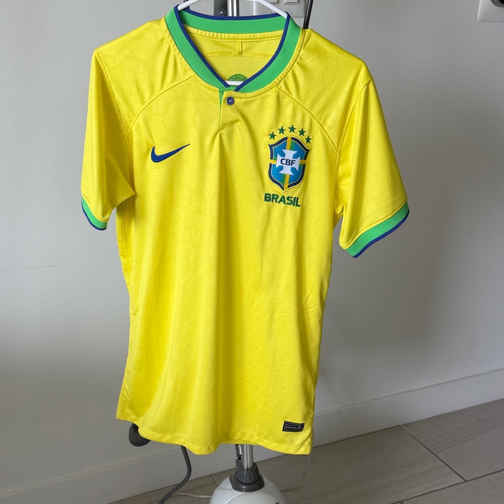 Nike Yellow Brazil Football Shirt
